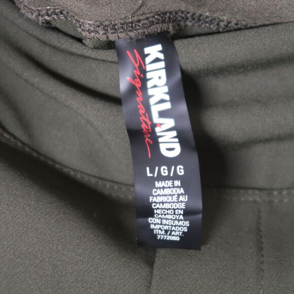 Kirkland Signature Womens Ankle Pants Large Green Stretch Waist Office Career - Picture 4 of 12